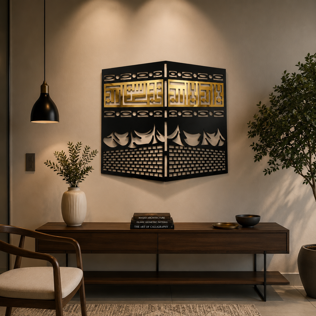 Premium Darwaza e Khaaba Wall Art & Beautiful Vase
