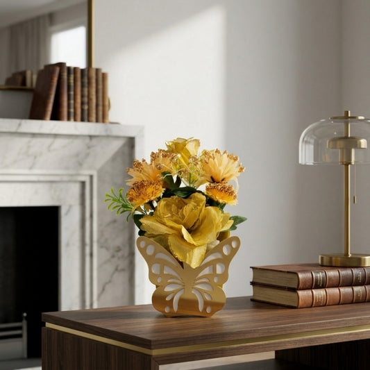 Butterfly Floral Vase