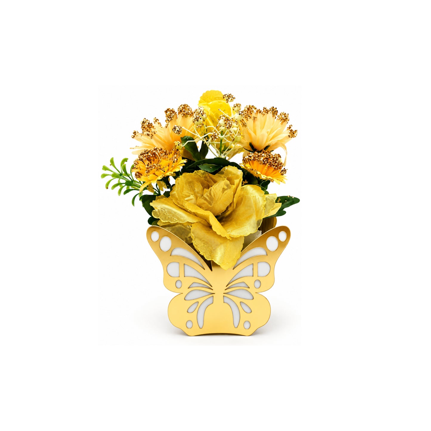 Butterfly Floral Vase